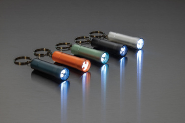 Logotrade promotional products photo of: Flash RCS recycled aluminium keychain torch