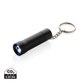 Flash RCS recycled aluminium keychain torch, black