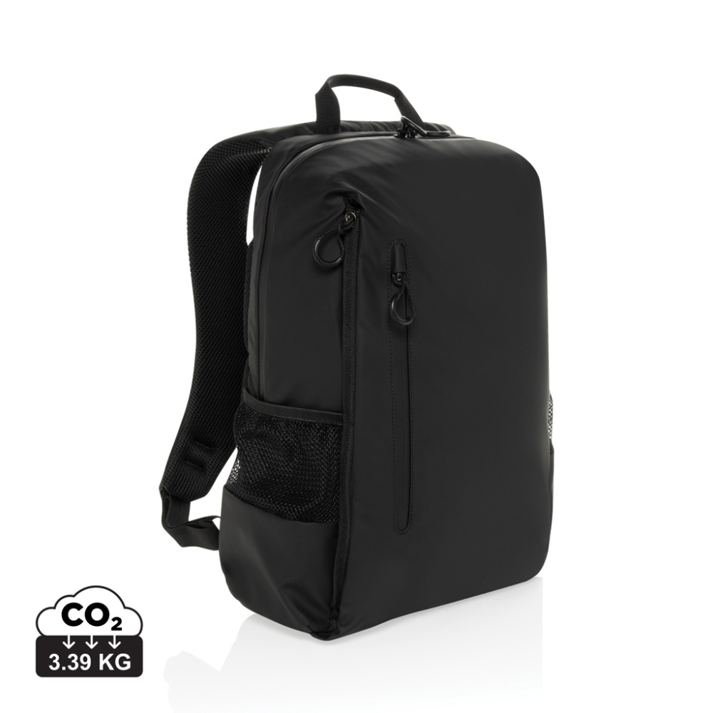 Logotrade promotional gift image of: Lima Aware™ RPET water resistant 15.6 laptop backpack