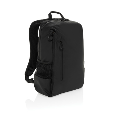 Logo trade promotional giveaways image of: Lima Aware™ RPET water resistant 15.6 laptop backpack