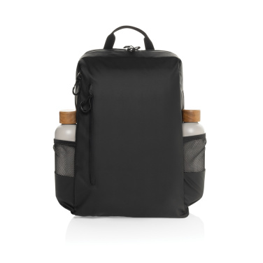 Logo trade advertising products picture of: Lima Aware™ RPET water resistant 15.6 laptop backpack