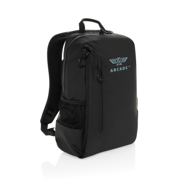 Logo trade promotional giveaways image of: Lima Aware™ RPET water resistant 15.6 laptop backpack