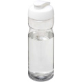 H2O Active® Eco Base 650 ml flip lid sport bottle, Transparent / White