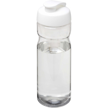 Logo trade promotional merchandise image of: H2O Active® Eco Base 650 ml flip lid sport bottle