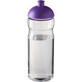 H2O Active® Eco Base 650 ml dome lid sport bottle, Transparent / Purple