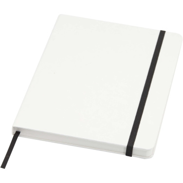 Logo trade promotional giveaways picture of: Holm A5 stone paper hard cover notebook with lined pages