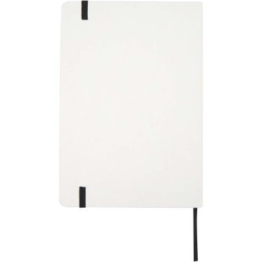 Logo trade promotional items image of: Holm A5 stone paper hard cover notebook with lined pages