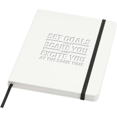 Logotrade promotional item picture of: Holm A5 stone paper hard cover notebook with lined pages