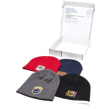 Logo trade promotional merchandise photo of: Beanie sample box