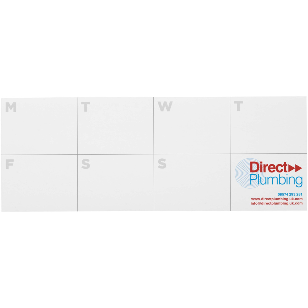 Logotrade promotional items photo of: Sticky-Mate® recycled sticky notes with printed planner