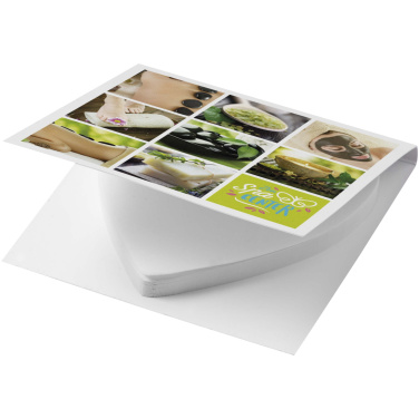 Logo trade promotional gifts image of: Sticky-Mate® soft cover heart-shaped sticky notes