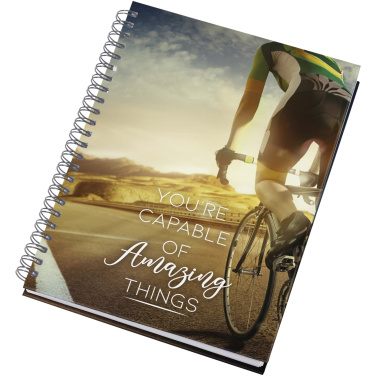 Logo trade promotional giveaways picture of: Desk-Mate® A5 hard cover undated diary