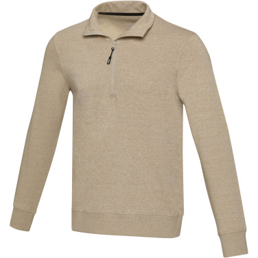 Logotrade promotional giveaway image of: Tin unisex Aware™ recycled quarter zip sweater 