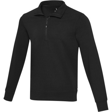 Logo trade promotional items image of: Tin unisex Aware™ recycled quarter zip sweater 