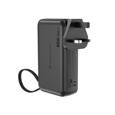 Logo trade promotional gifts image of: Urban Vitamin Eureka hybrid GANcharger 10000mah powerbank65W