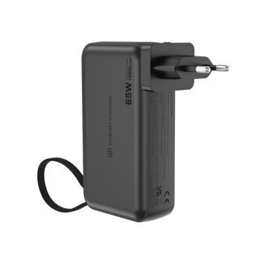 Logotrade promotional giveaway image of: Urban Vitamin Eureka hybrid GANcharger 10000mah powerbank65W