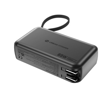 Logotrade promotional merchandise picture of: Urban Vitamin Eureka hybrid GANcharger 10000mah powerbank65W