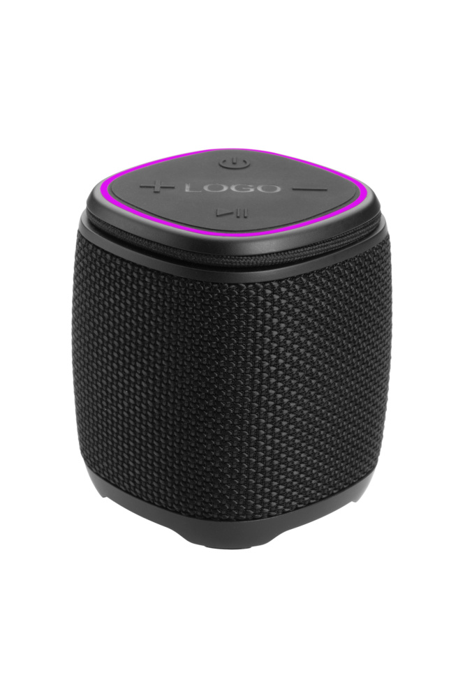 Logo trade corporate gifts image of: Bluetooth speaker HERMON Schwarzwolf