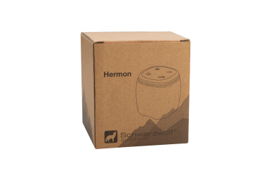 Logotrade promotional giveaway image of: Bluetooth speaker HERMON Schwarzwolf