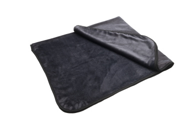 Logo trade promotional giveaways picture of: Blanket and pillow 2 in 1 AMIATA Schwarzwolf