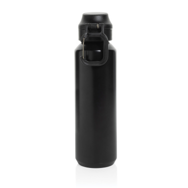 Logotrade promotional gift image of: Via RCS Re-steel lockable sport bottle 600ML