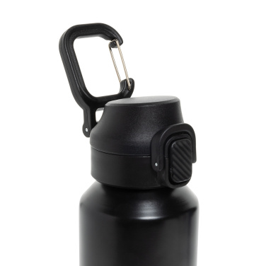 Logo trade promotional gifts image of: Via RCS Re-steel lockable sport bottle 600ML