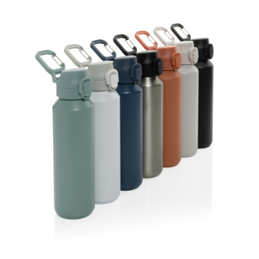 Logotrade promotional giveaway picture of: Via RCS Re-steel lockable sport bottle 600ML