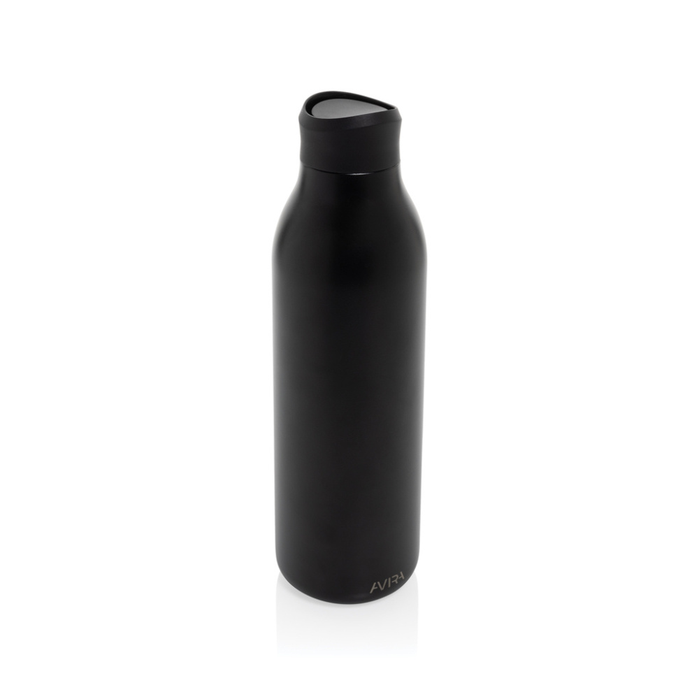 Logo trade corporate gifts image of: Avira Alok RCS re-steel 360 waterbottle 600ML