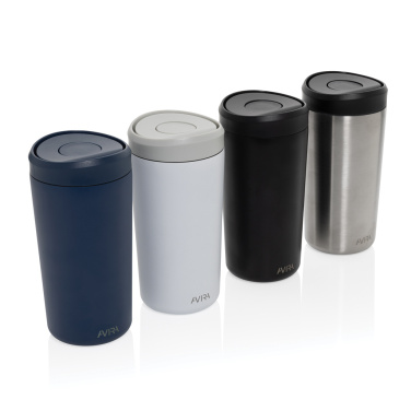 Logo trade promotional merchandise photo of: Avira Alix RCS re-steel click tumbler 400ML