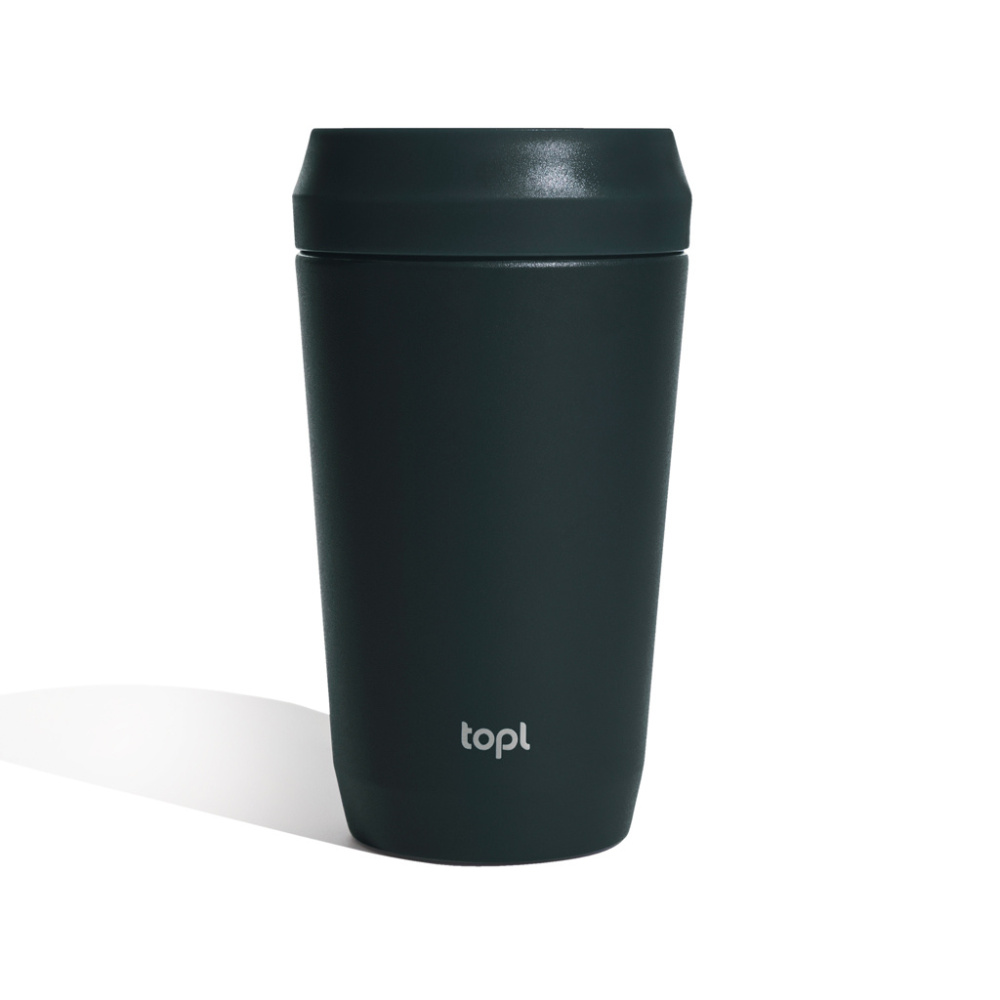 Logo trade promotional merchandise picture of: Topl Recycled Steel To Go Tumbler Patented 360 Lid 354ml