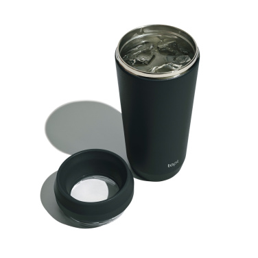 Logo trade advertising products image of: Topl Recycled Steel To Go Tumbler Patented 360 Lid 354ml