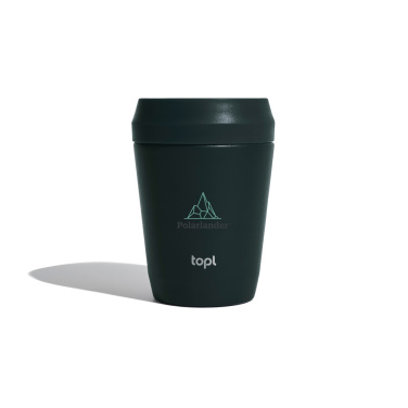 Logotrade promotional gift picture of: Topl Recycled Steel To Go Tumbler Patented 360 Lid 235ml