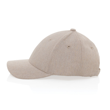 Logotrade business gift image of: Milo AWARE™ recycled heather 6 panel cap 200gr