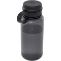 Ryder 900 ml RCS certified RPET sport bottle with multi-function lid, Solid black