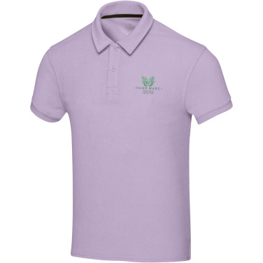 Logo trade corporate gifts image of: Akoya recycled terry unisex polo