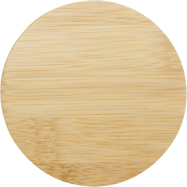 Logotrade promotional merchandise photo of: Leona 350 ml glass cup with bamboo lid