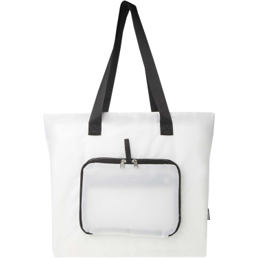 Logo trade promotional gift photo of: EcoFold RPET foldable tote bag 16L