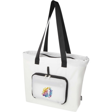 Logo trade advertising products picture of: EcoFold RPET foldable tote bag 16L