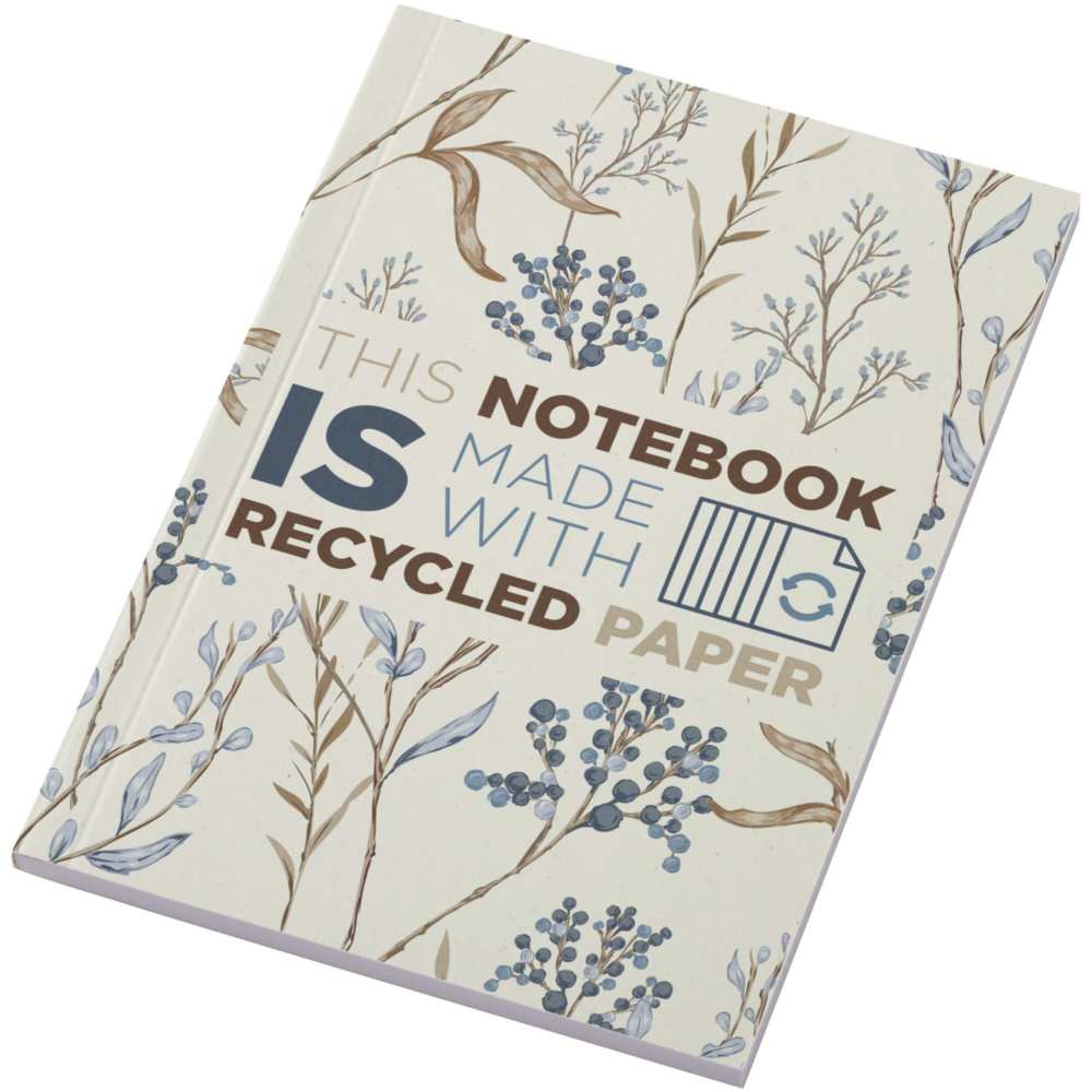 Logo trade promotional items picture of: Novella Austen A6 recycled soft cover notebook - 50 sheets