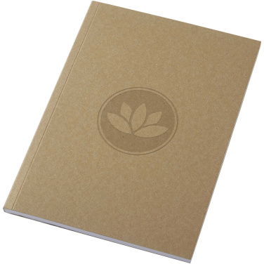 Logo trade corporate gifts picture of: Novella Austen A5 recycled soft cover kraft notebook - 50 sheets 