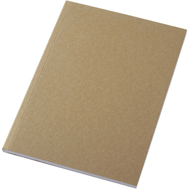 Logotrade promotional product picture of: Novella Austen A5 recycled soft cover kraft notebook - 50 sheets 
