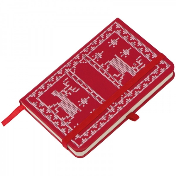 Logo trade promotional giveaways picture of: A6 Notebook with Christmas design