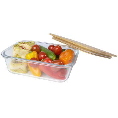 Logotrade promotional merchandise picture of: Roby glass lunch box with bamboo lid