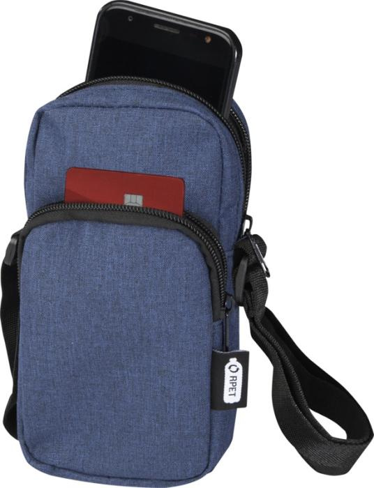 Logo trade promotional merchandise image of: Ross GRS recycled phone pouch