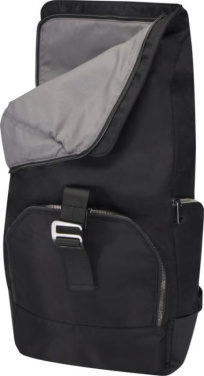 Logotrade corporate gift picture of: Rhine 15” GRS recycled rolltop backpack 18L