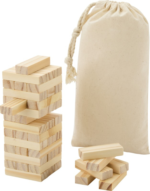 Logo trade promotional items picture of: Jumble wooden toppling tower game