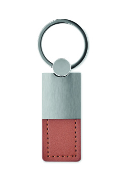 Logotrade promotional gift picture of: PU and metal key ring Helsinki