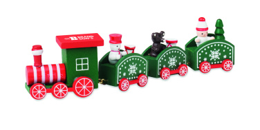 Logo trade promotional gift photo of: Wooden Christmas train