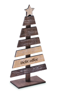 Logo trade promotional items image of: Wooden Christmas tree