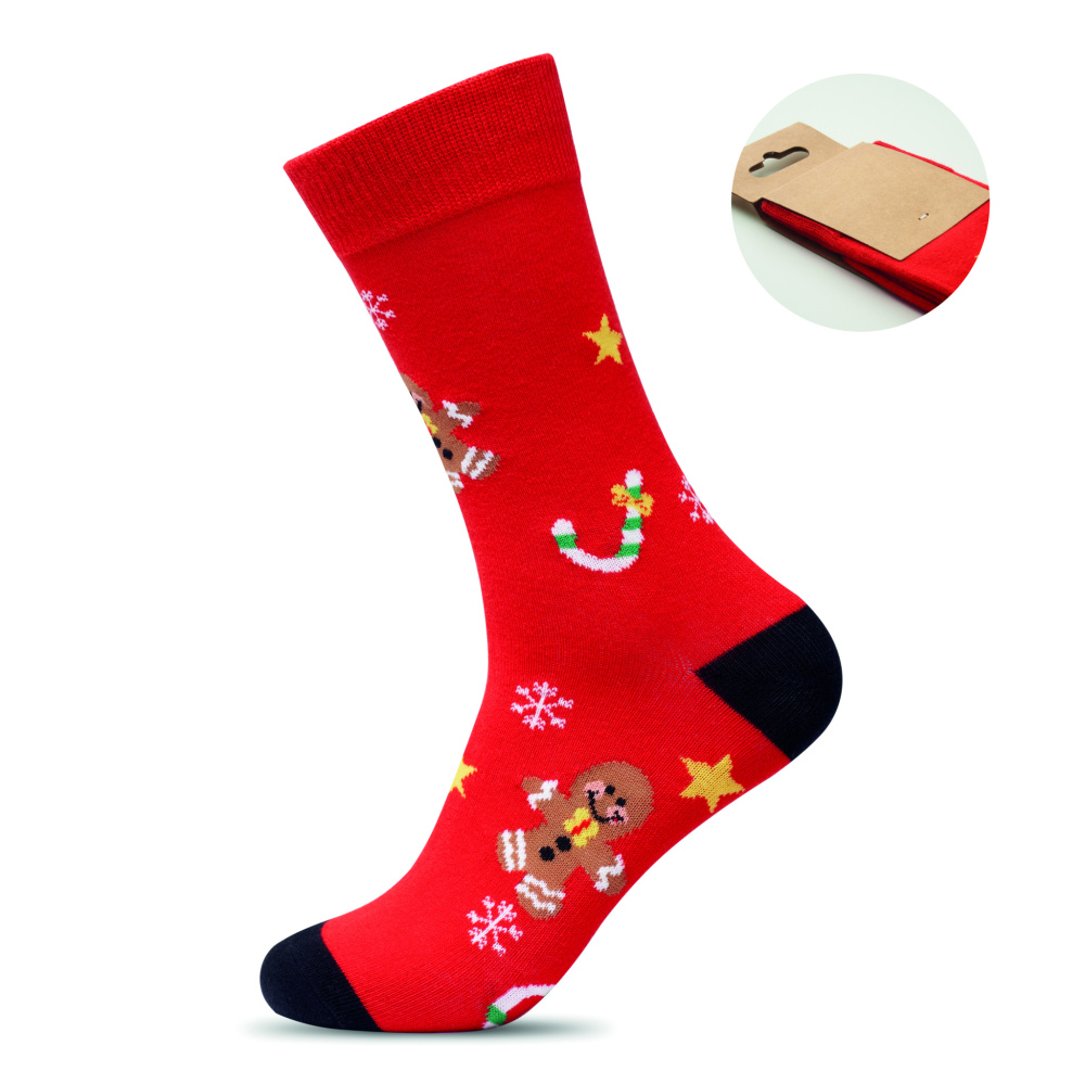 Logotrade promotional giveaway picture of: Pair of Christmas socks L